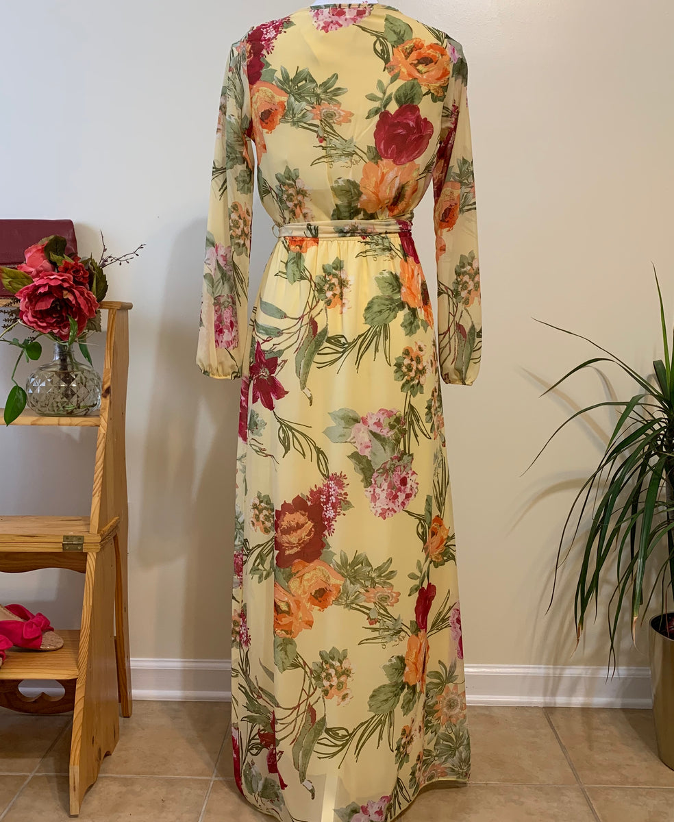 Dina Floral Dress – Kasia's Royal Rose Boutique