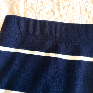 Tamar Navy Blue Stripes Skirt