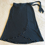 Grace Navy Wrap Skirt